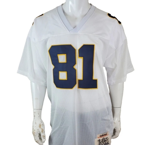 Tim Brown White Football Sewn Authentic Jersey 1987 Adidas NWT Notre Dame Sz 52